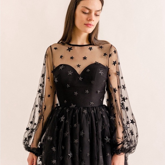 Lirika Matoshi Teuta Star Dress in Black size L - Picture 4 of 5